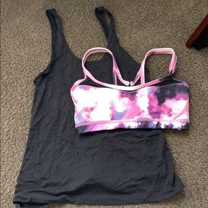 Lululemon tank top with sports bra